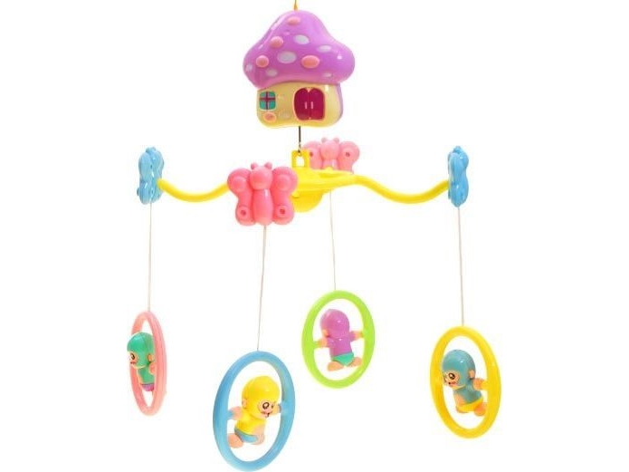 Yokomisiada Pastel karrusel spilledåse til tremmeseng