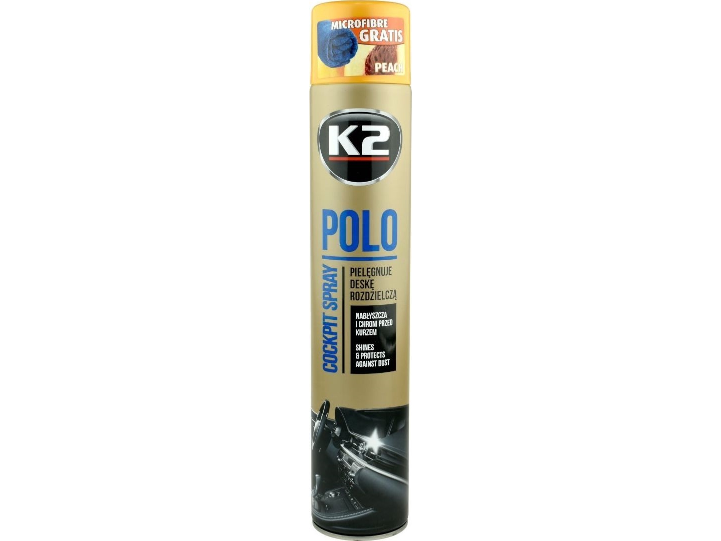 K2 Cockpit Glanz K2 Polo Cockpit Spray - Pfirsich 750Ml Universal