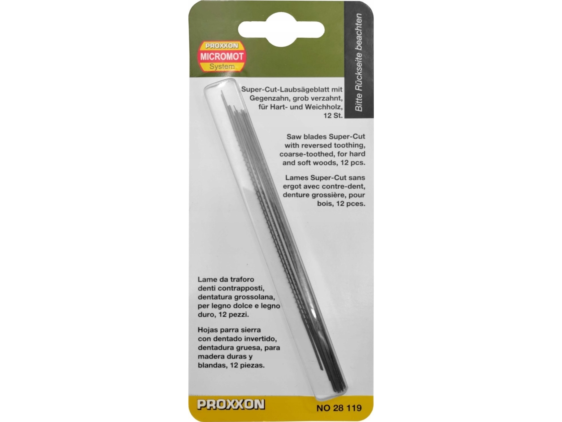 Proxxon 28119 12 stk Dekupørsaveblad | Elverktyg - Sågblad - Övriga Sågblad | GameStuff