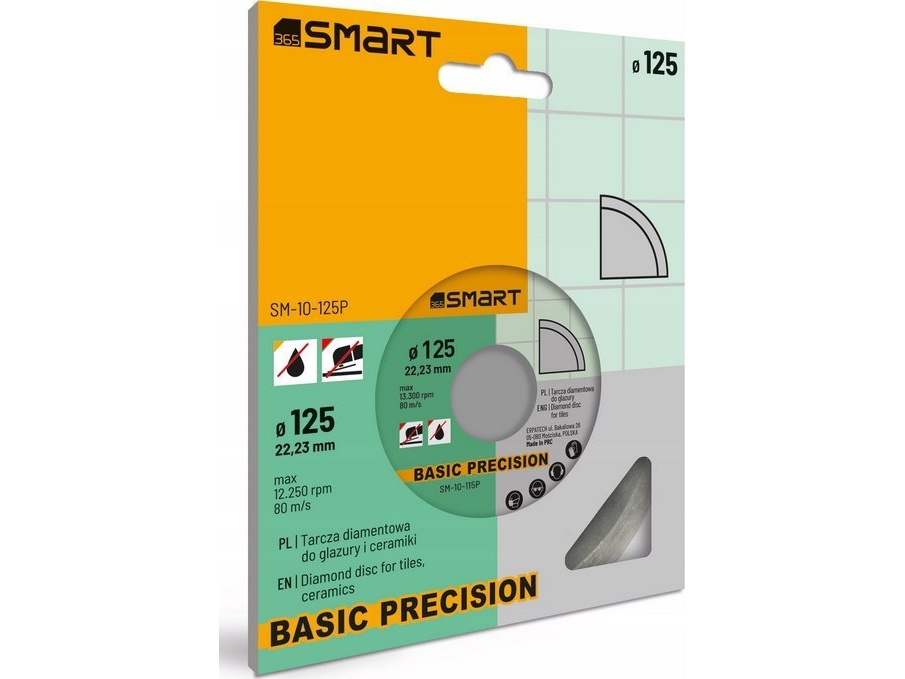 diamond blade basic precision 125 mm smart