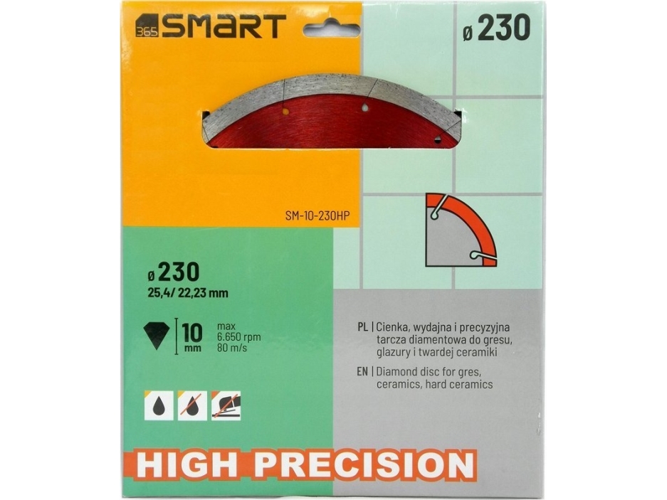 Smart Diamantskive Med Høj Præcision 230Mm Smart