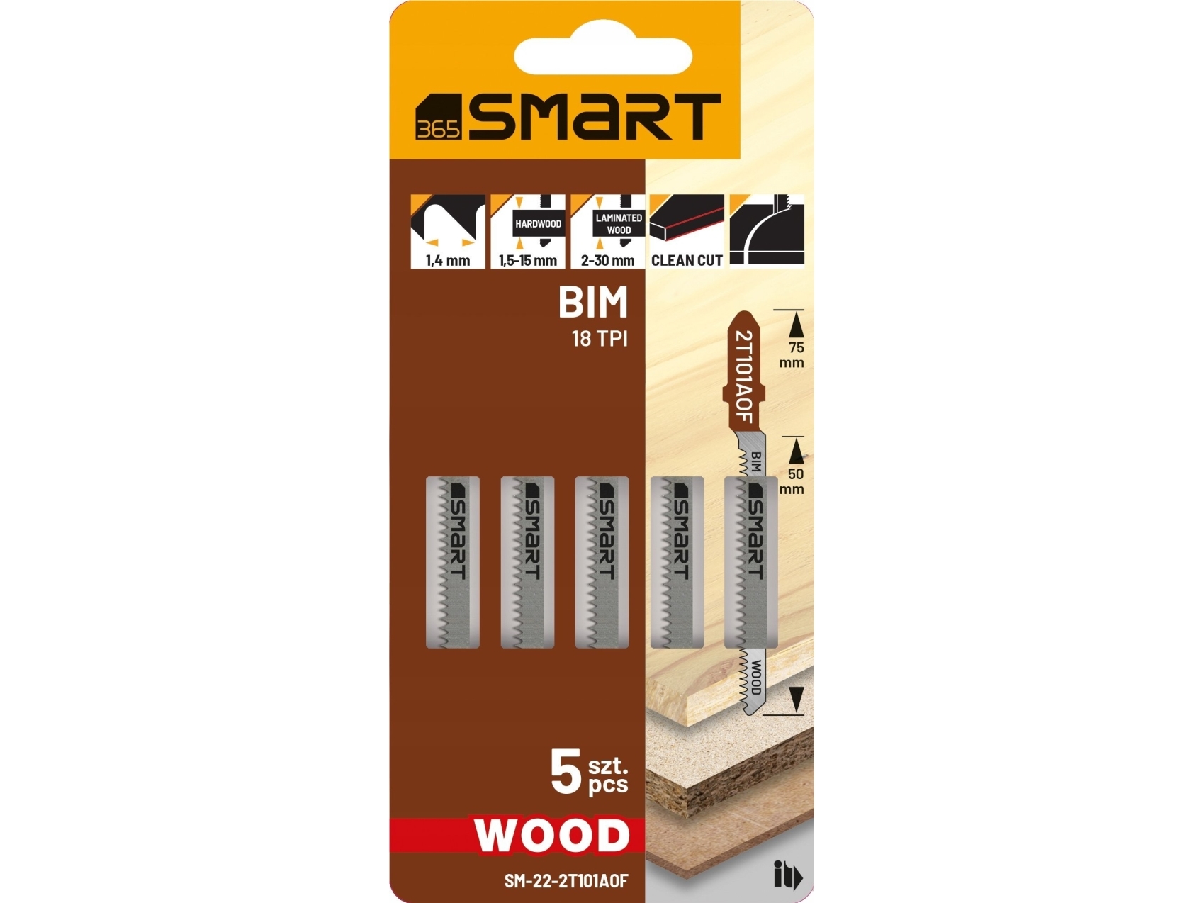 Smart sticksågblad 18 TPI trä /5 st./ smart | Elverktyg - Tillbehör - Tillbehör till Sticksåg | GameStuff