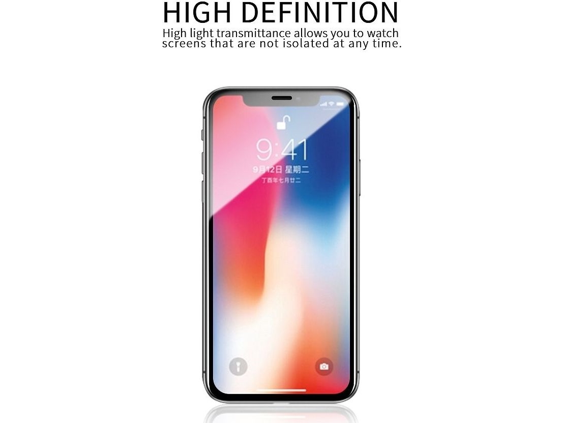 Partner Tele.Com X-One Full Cover Ekstra Stærkt Hærdet Glas - Til Iphone 12/12 Pro 6.1 (Fuld Lim) Sort