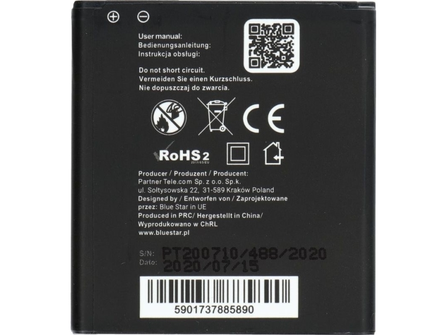 Bateria Partner Tele.com Bateria do Samsung G3608 Galaxy Core Prime G3606 G3609 1700 mAh Li-Ion Blue Star PREMIUM | Tele & GPS - Batteri & Laddare - Batterier | GameStuff