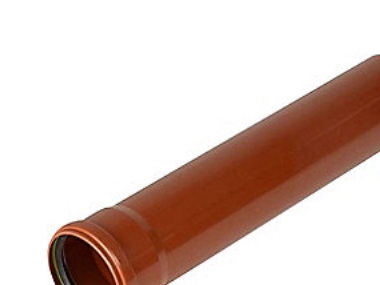 PVC-kloakrør 315x3000mm SN8 - enkeltlagsrør EN1401.