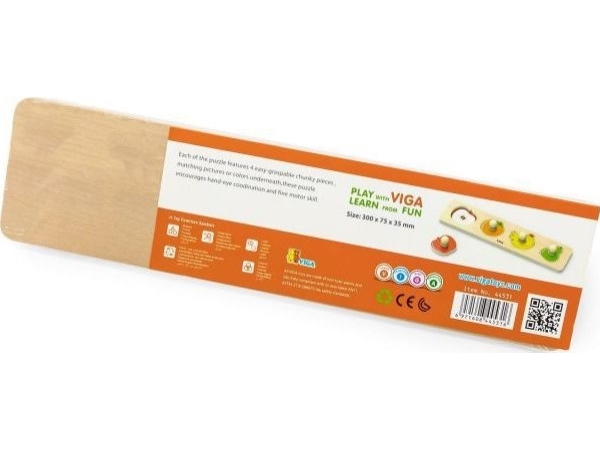 Viga Toys Viga 44531 The first puzzle with handles - fruit | Leksaker - Spel - Pussel | GameStuff