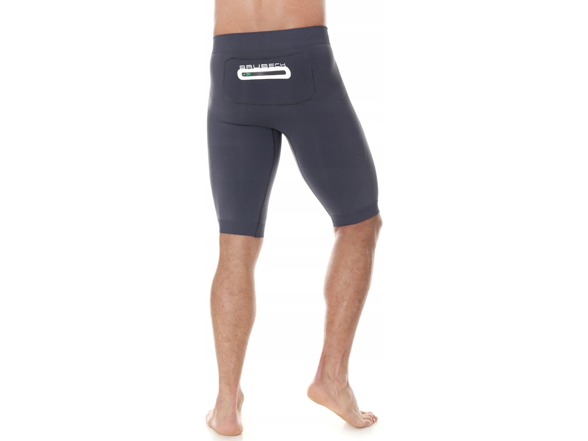 Brubeck LB10140A Miesten 1/2 housut RUNNING FORCE harmaa S