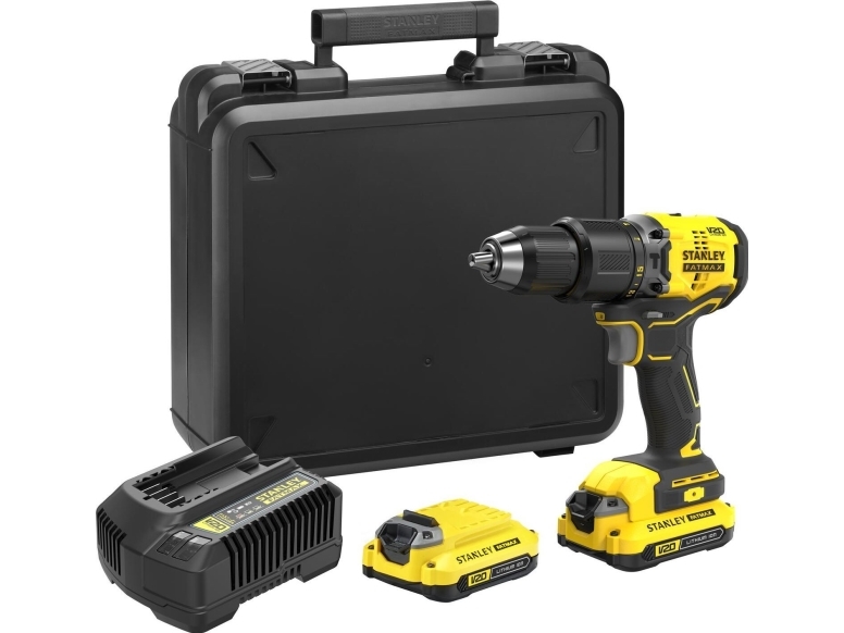 Stanley SFMCD715C2K borrskruvdragare 18 V 2&times; batteri 1,5 Ah