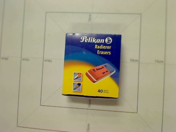 Pelikan viskelæder rød/blå