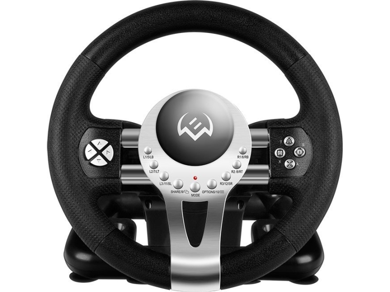 Sven Gc-W800, Rat + Pedaler, Pc, Playstation 4, Playstation 3, Xbox One, Tilbageknap, D-Måtte, Knappen Indstillinger, Knappen Del, Knappen Start, 180