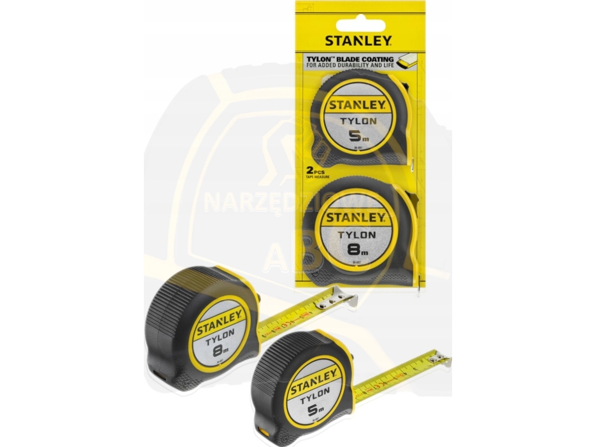 Stanley Tylon Bandmaß Doppelpack 5M/19Mm + 8M/25Mm Stht0-74260