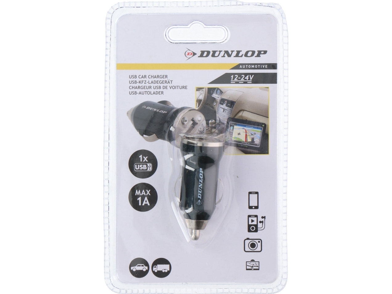 Dunlop Minilader Usb Biloplader 12-24V