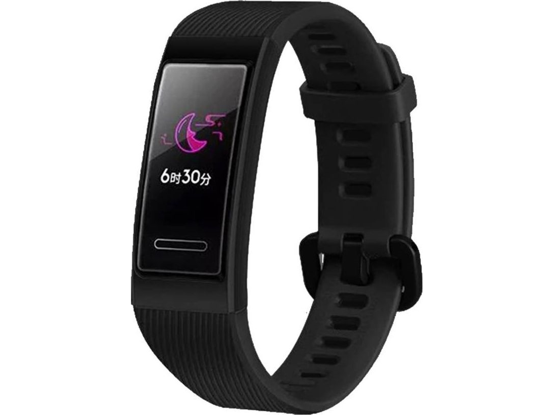 Strado Silicone Strap For Huawei Band 3/4 Pro (Black) Universal