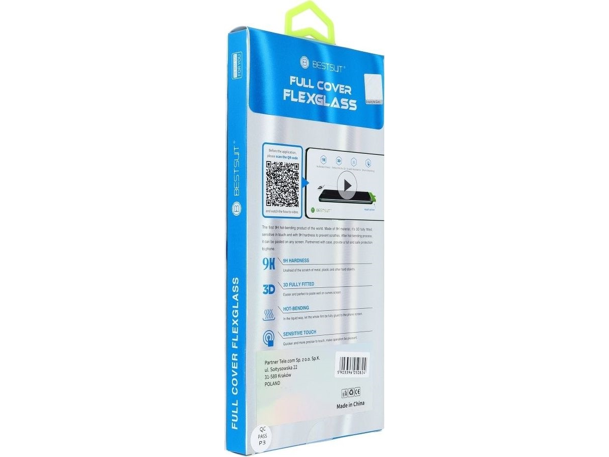Partner Tele.Com Flexible Nano Glass 5D Full Glue Hærdet Glas - Til Samsung Galaxy Note 10 Sort (Hot Bending) - Fungerende Læser