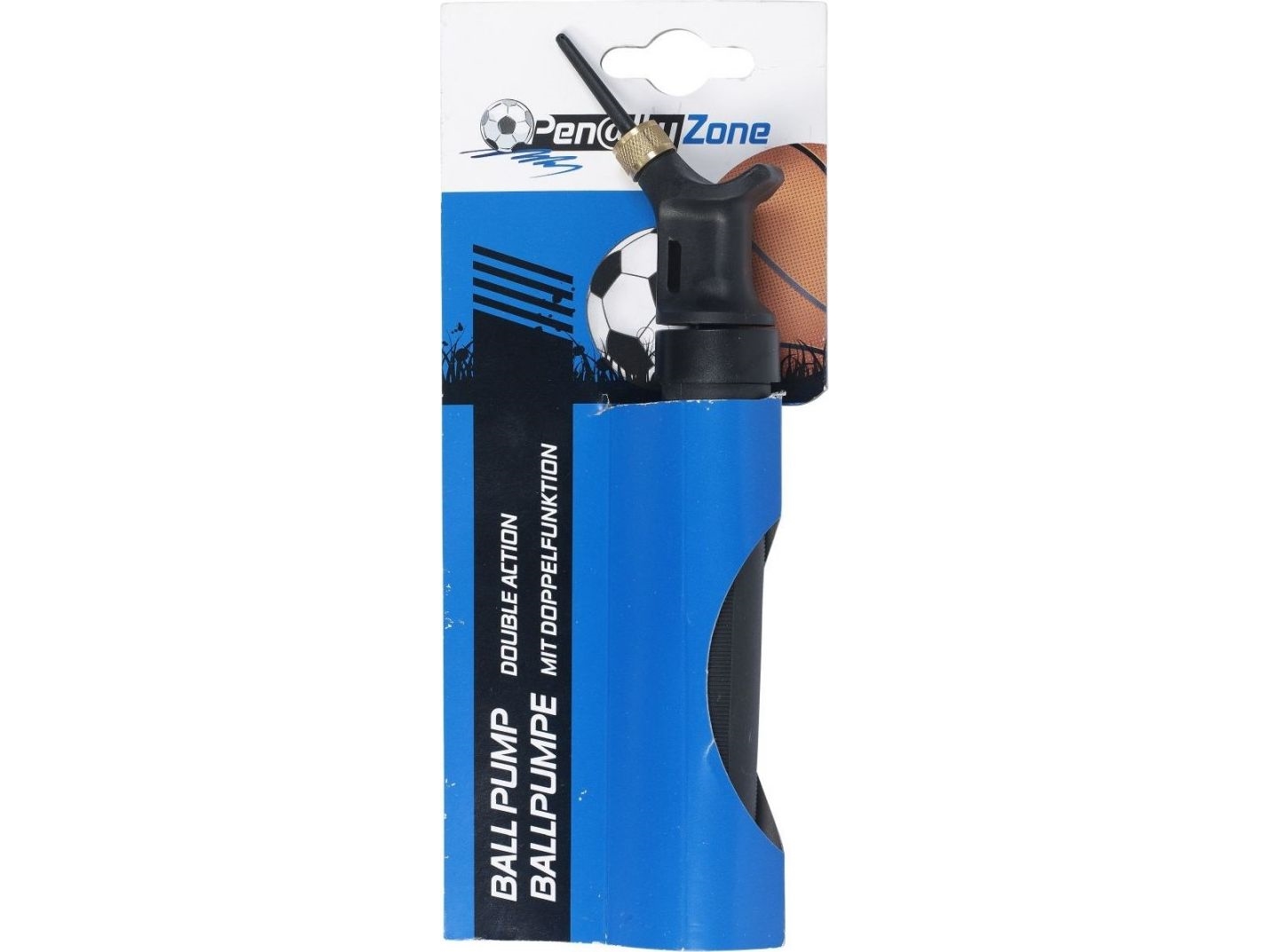 Enero pumpe til oppustning 17 cm med nål tovejs