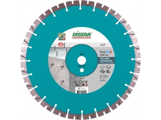 Di-Star Diamantscheibe Technic Advanced 1A1rss/C3-H 350X3,5/2,5X15x25,4-(11,5)-24