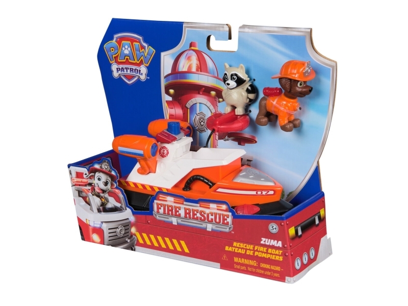 Paw Patrol - Fire Rescue - Zuma Rescue Fire Boat - Legesæt