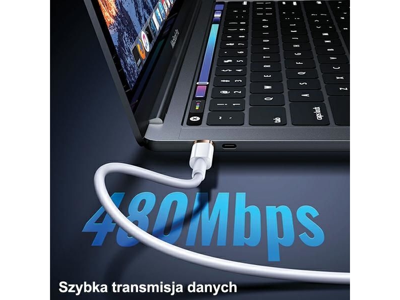 Usams Usb Cable Usams U63 Usb-C To Lightning 1.2M 20W Pd Fast Charge Cable Black/Black Sj484usb01 (Us-Sj484)