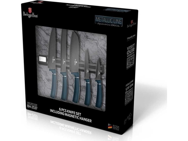 Berlinger Haus SET OF 5 KITCHEN KNIVES WITH BERLINGER HAUS BH-2537 AQUAMARINE