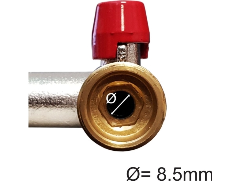 2-vejs manifold GZ 3/4 messing
