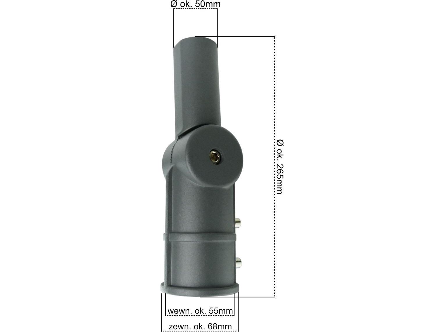 GTV justerbar adapter för LED gatubelysning 100W SA2 0864 | Marin - Säkerhetsutrustning - Lyktor | GameStuff