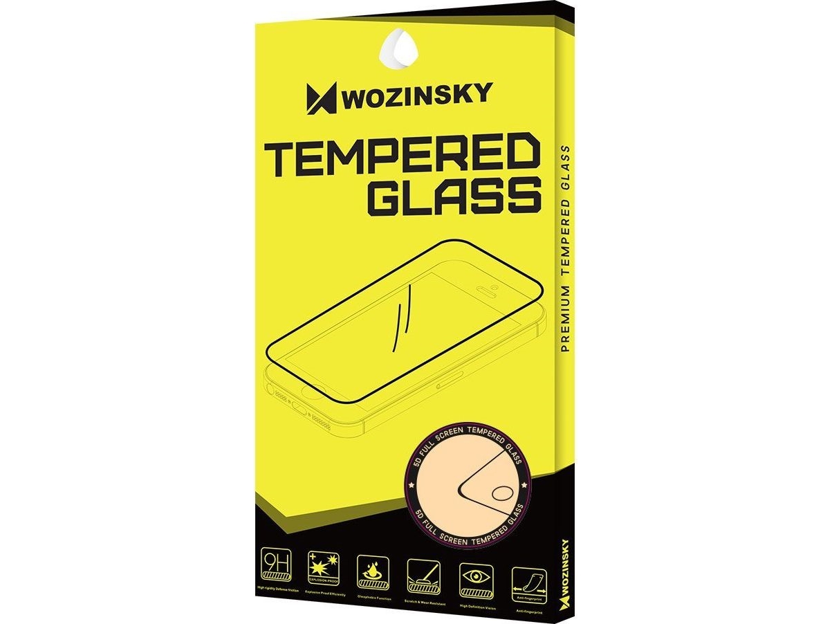 Wozinsky Wozinsky Sæt Med 2X Superstærk Full Glue Fuldskærms Hærdet Glas Med Case Friendly Ramme Iphone 12 Pro / Iphone 12 Sort