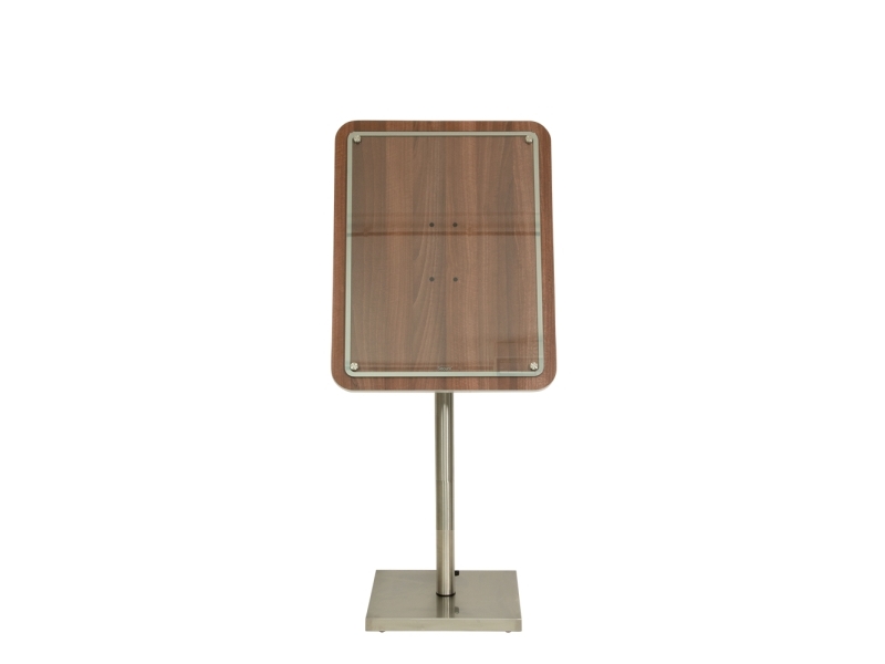 Securit® GLASS STAR informationsdisplay 85 för 4xA4, valnöt – komplett kit | Papper & Emballage - Skyltning - Förvaringsskåp och informationsbrädor | GameStuff