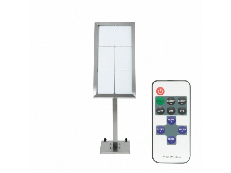 Securit Stainless Steel Led Informationsdisplay 120 Til 6Xa4, Stål - Komplet Kit
