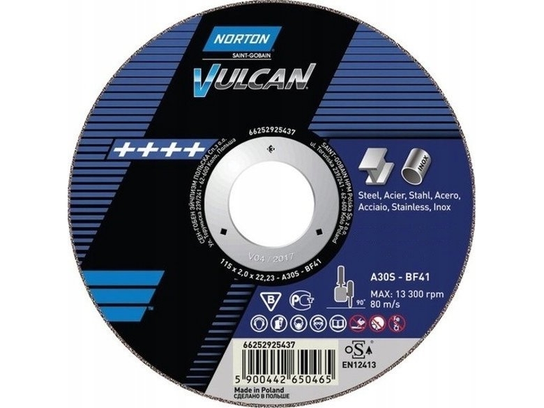 Norton Clipper Skæreskive A30s-300X3.5X32.0-T41 Nor-Vulcan Fix80