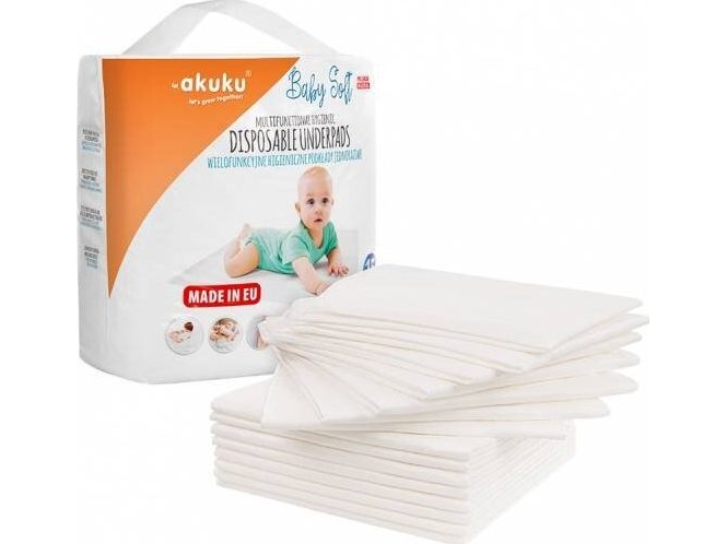 AKUKU A0500 40x60 Baby Soft disposable pad 15 pcs | N - A | GameStuff