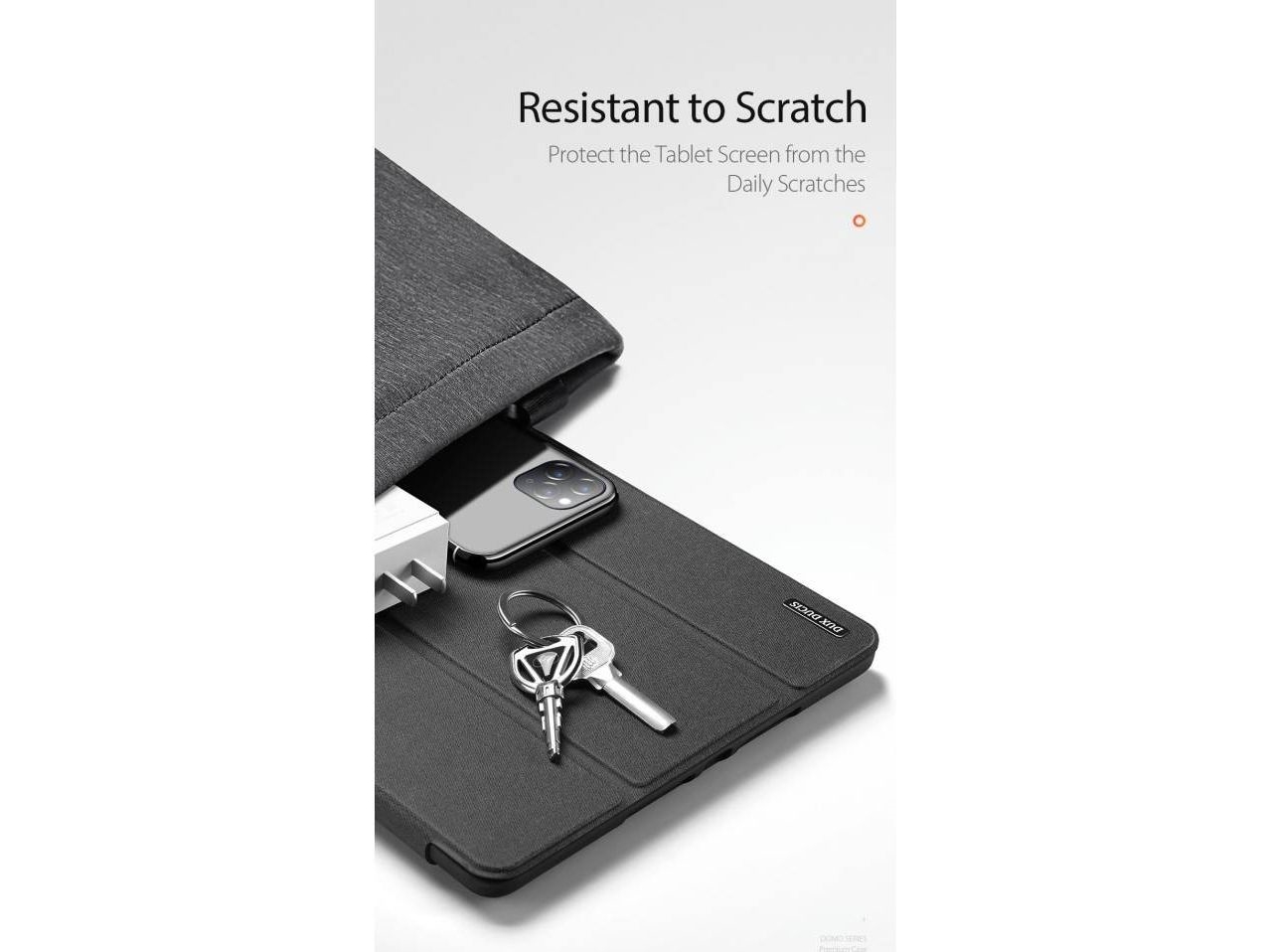 Dux Ducis Etui Ipad 7 10.2 Dux Ducis Domo Series Tablet-Taske Med Klap Marineblå
