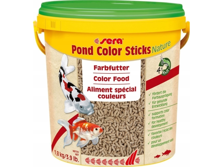 Sera Pond Color Sticks Nature 10l | Sällskapsdjur - Trädgårdsdamm - Fiske damms foder | GameStuff