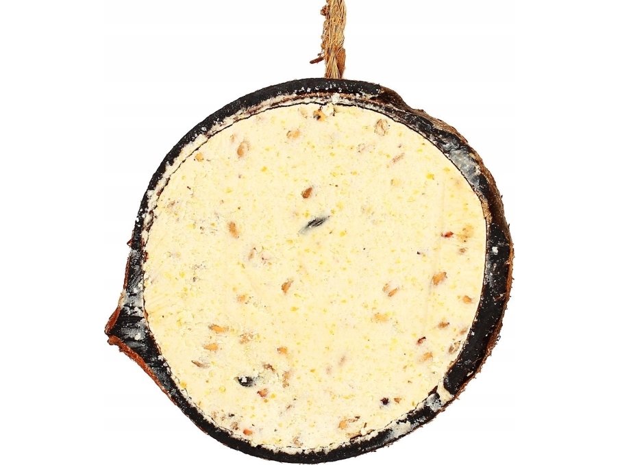 Garden&amp Fun Fettfoder för frilevande fåglar i kokosnötshalva, 200 g | Trädgården - Trädgårdstillbehör - Viltfågelmat & tillbehör | GameStuff