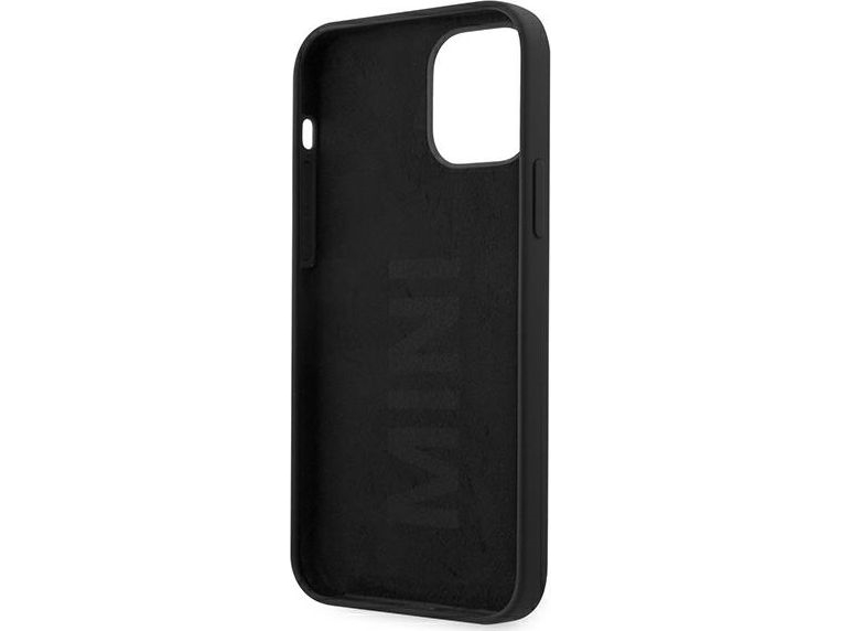 Mini Morris Mini Mihcp12lsltbk Apple Iphone 12 Pro Max 6,7" Juoda/Juodos Spalvos Tvirtas Silikoninis Dėklas