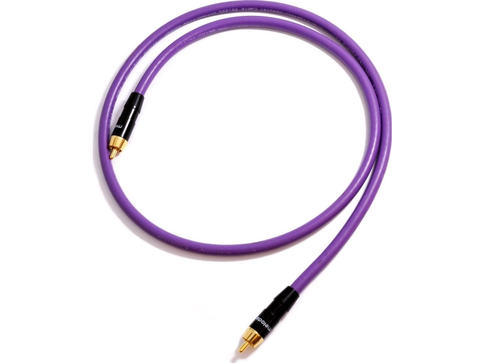 Melodika Rca (Cinch) - Rca (Cinch) Kabel 0,75 M Lilla