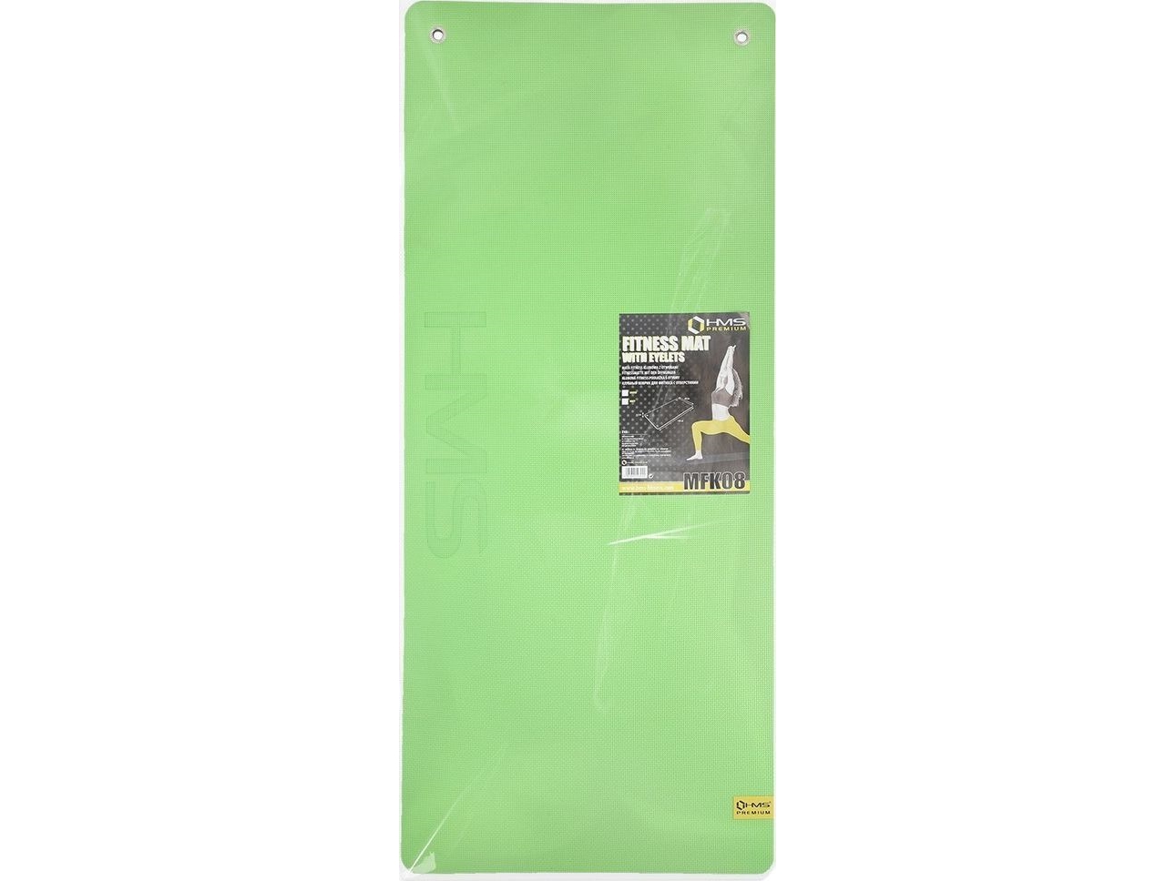 HMS PREMIUM MFK08 GREEN-BLACK CLUB FITNESS MAT WITH HOLES 140 * 60CM EVA 15MM HMS PREMIUM