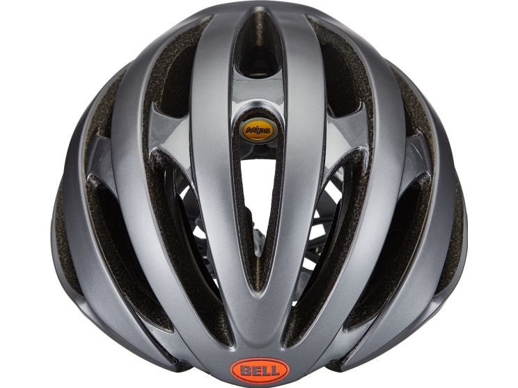 Bell Stratus Integated Mips Road Bike Helmet Matte Gloss Gray Infrared S (52–56 Cm)
