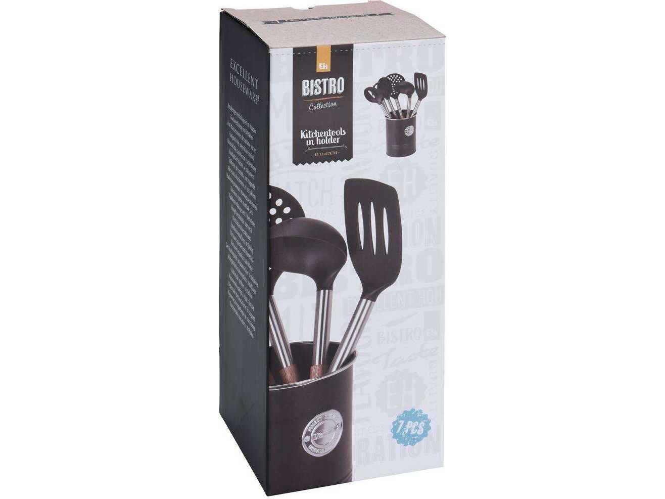 Excellent Houseware köksredskapssats med ställ 7 delar | N - A | GameStuff