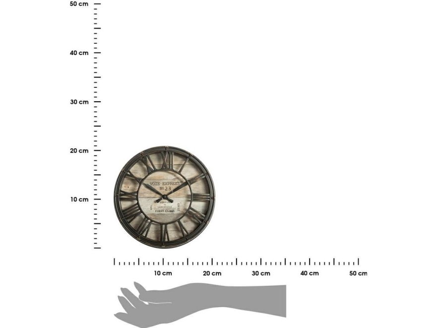 Atmosphera Brunt vintage vægur 21 cm
