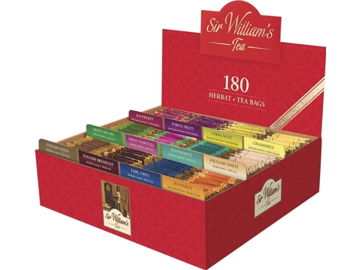 Sir William's Tekturowy Præsenter Med Te Sir William's Tea 180 Stk