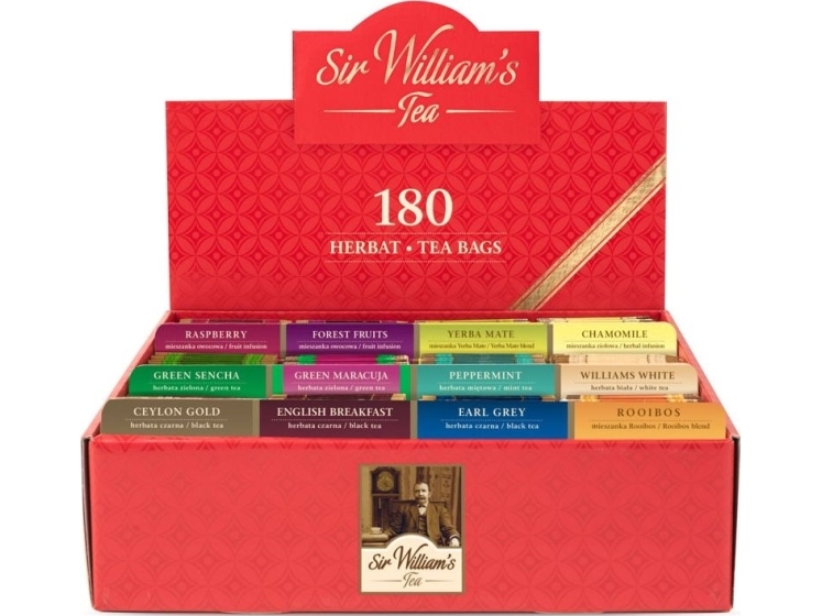 Sir Williams Tekturowy present med te Sir Williams Tea 180 st | Catering - Drycker - The | GameStuff