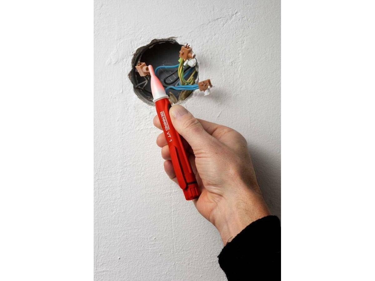 Benning VT 1 Beröringsfri spänningstestare KAT III 1000 V, KAT IV 600 V Akustik, LED | EL Artiklar - Verktyg för EL - Mätinstrument | GameStuff