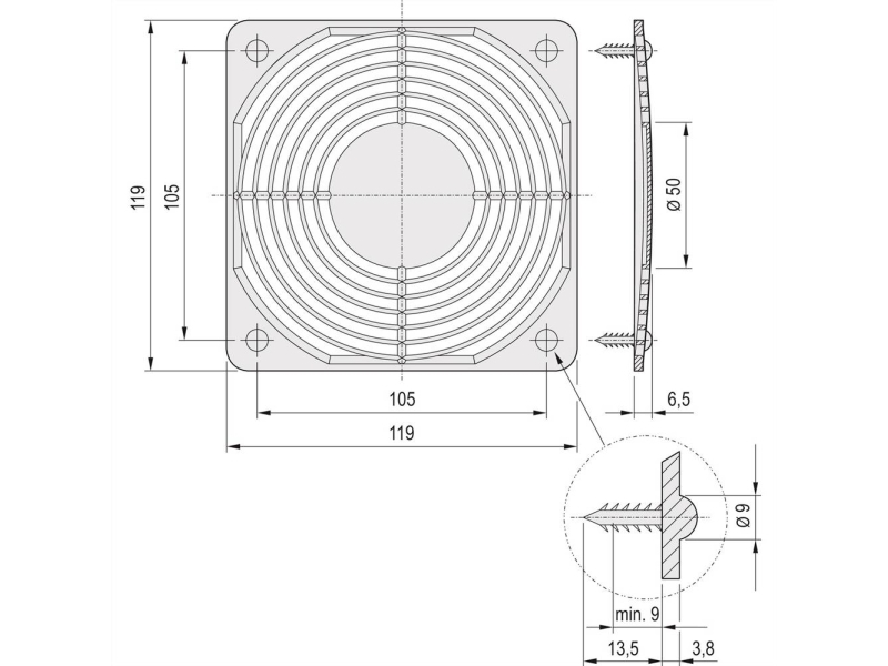 Nvent Schroff Montagematerial 19 Zoll 60225052