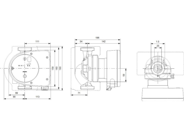 Grundfos Pump CO MAGNA1 25-40 (99221216) | VVS Artiklar - Pumpar - Cirkulationspumpar | GameStuff