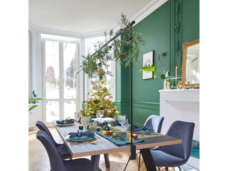 Alternativ bild 0 för Mondex Belysning hylla över bord metall svart 135-250cm