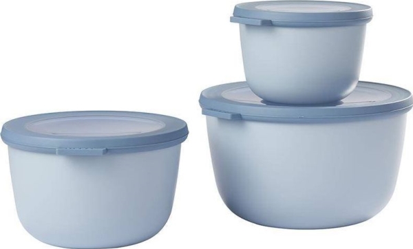 Rosti Mepal 106231015700 Cirqula 3-Teilig, Plastik, Nordic Blau, 19,5 X 19,2 X 12 Cm