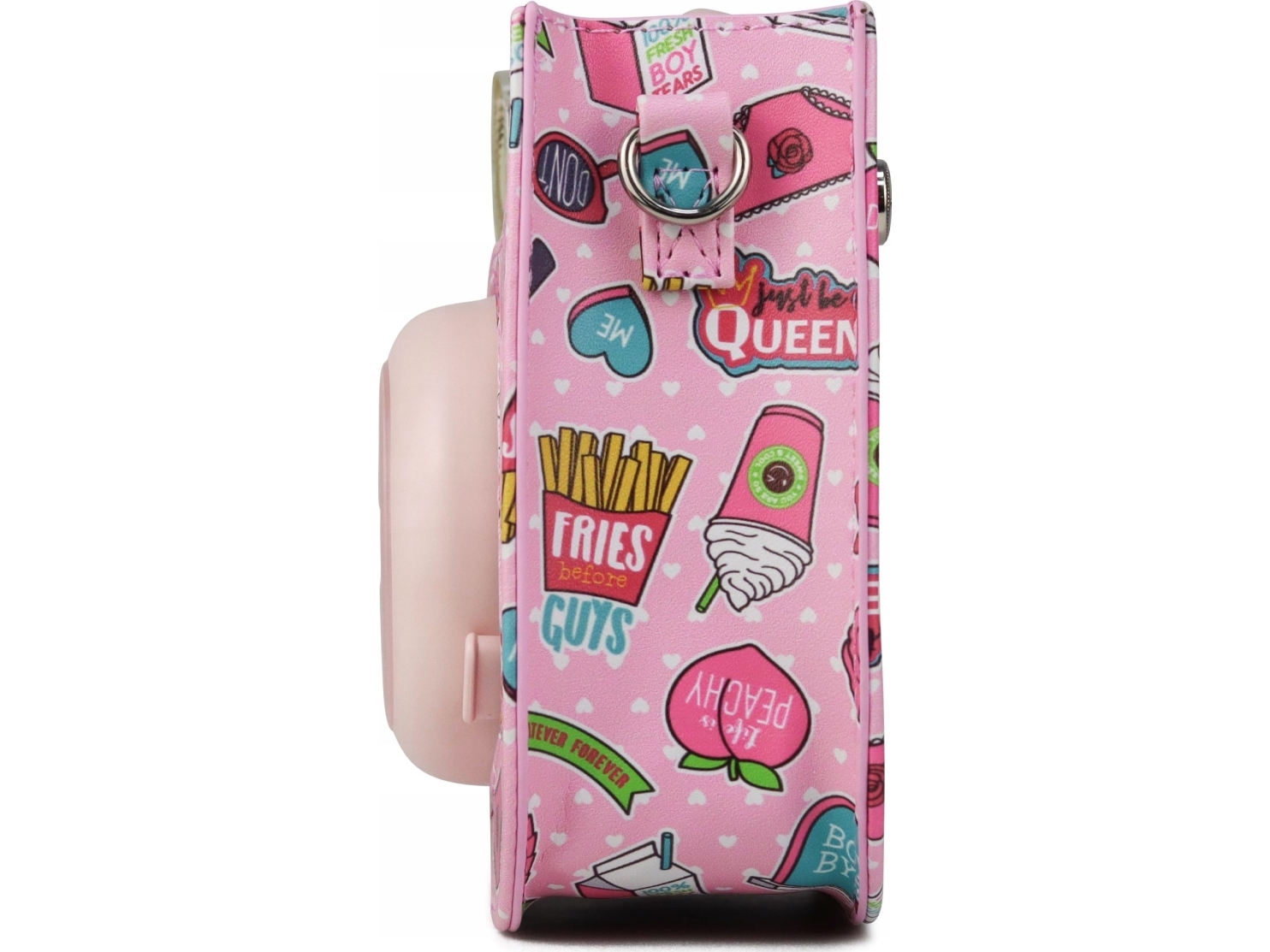 Pokrowiec Loveinstant Futerał Etui Pokrowiec Do Fujifilm Instax Mini 11 - Frytki / Różowy