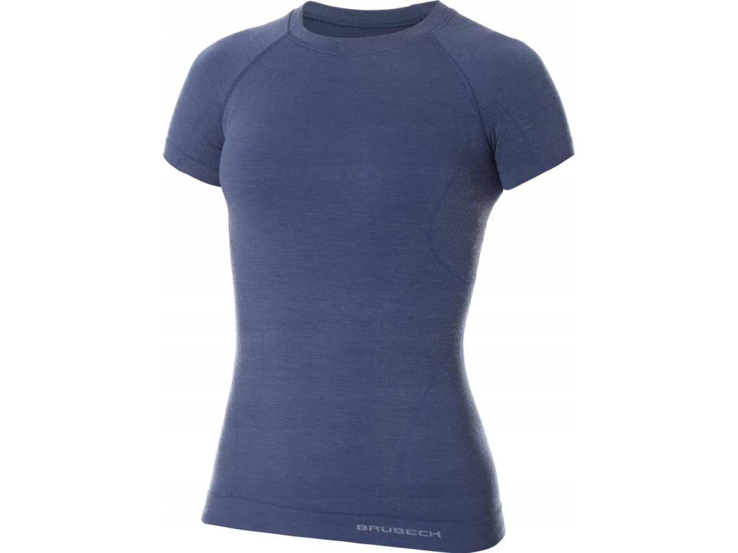 Brubeck SS11700 T-shirt for women with short sleeves ACTIVE WOOL denim L | Kläder & Säkerhet - Arbetskläder - T-shirts | GameStuff