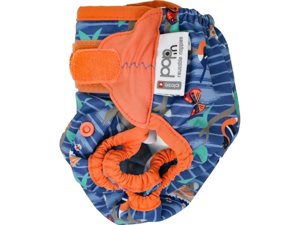 Close Caboo Nappy Wrap, återanvändbar blöja med kardborreband Twilight Garden 3-16 kg, 1 st. | Rengöring - Personlig vård - Personlig vård | GameStuff