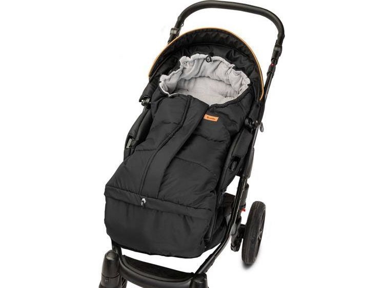 Sensillo COMBI 3in1 POLAR FOOTMUFF - BLACK/GRAY
